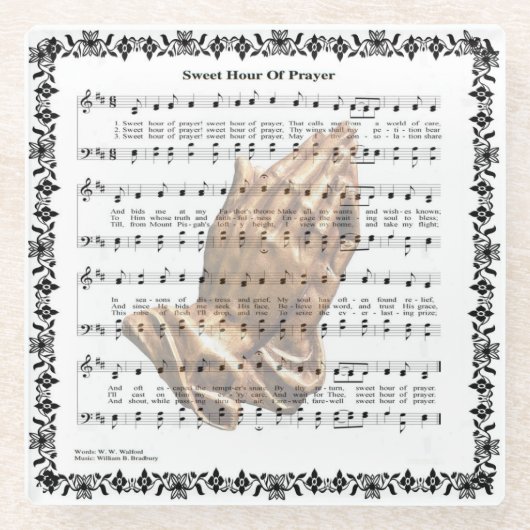 PRAYER*の甘い時間 ガラスコースター (正面)