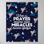 Prayer and Miracles Quotes ポスター (正面)