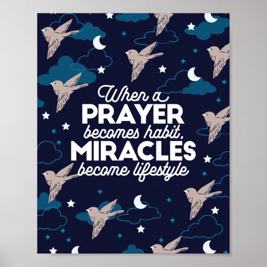 Prayer and Miracles Quotes ポスター (正面)