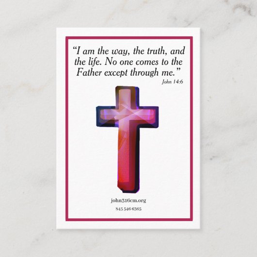 Prayer Card 名刺 (正面)