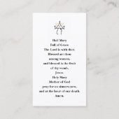 Prayer Card 名刺 (裏面)