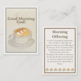 Prayer Card: Good Morning God — Morning Offering  ノートカード