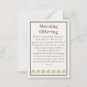 Prayer Card: Good Morning God — Morning Offering  ノートカード (裏面)