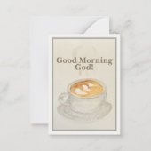 Prayer Card: Good Morning God — Morning Offering  ノートカード (正面)