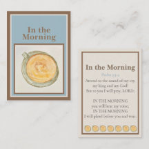 Prayer Card: In the Morning — Psalm 5:3-4