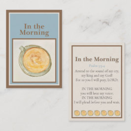 Prayer Card: In the Morning — Psalm 5:3-4 ノートカード