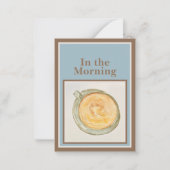 Prayer Card: In the Morning — Psalm 5:3-4 ノートカード (正面)