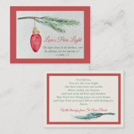 Prayer Card - Personalize - Season of Joy ノートカード