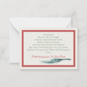 Prayer Card - Personalize - Season of Joy ノートカード (裏面)