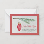 Prayer Card - Personalize - Season of Joy ノートカード (正面)