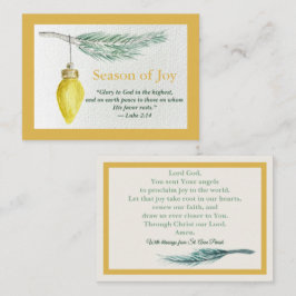 Prayer Card - Personalize - Season of Joy ノートカード
