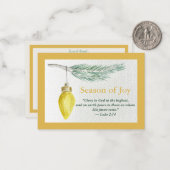 Prayer Card - Personalize - Season of Joy ノートカード (正面/裏面インサイチュ)