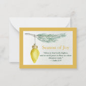 Prayer Card - Personalize - Season of Joy ノートカード (正面)