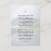 Prayer Card to St. Christopher for Drivers プレイスカード (裏面)