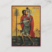 Prayer Card to St. Christopher for Drivers プレイスカード (正面)