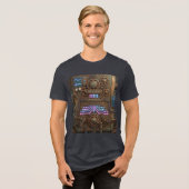 Prayer Changes – Futuristic Steampunk Machine T-Sh トライブレンドＴシャツ (正面全面)