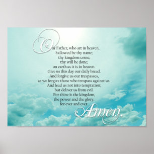 Prayer Christian Spiritual Poster主 ポスター