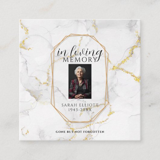 Prayer in memory of loved one Card コーリングカード (正面)