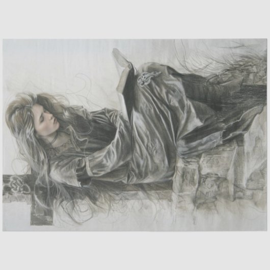 Prayer in Time of Grief Decoupage  Tissue Paper 薄葉紙 (正面)