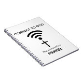 Prayer is the best wireless connection to God ノートブック (右側)