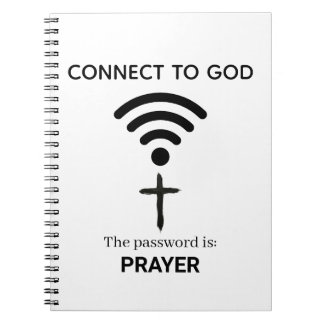 Prayer is the best wireless connection to God ノートブック