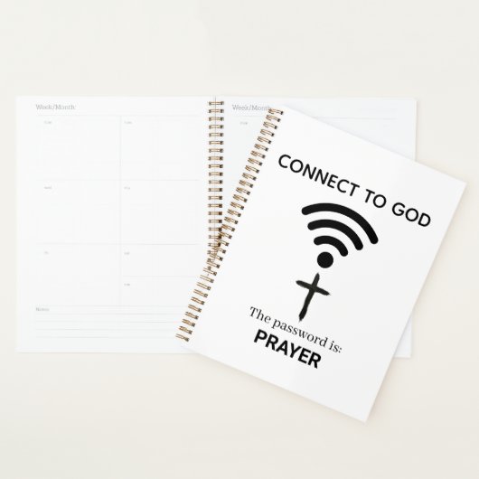 Prayer is the best wireless connection to God プランナー手帳 (ディスプレー)