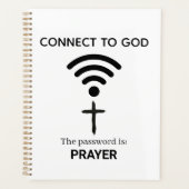 Prayer is the best wireless connection to God プランナー手帳 (正面)