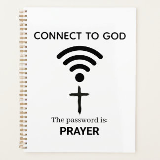 Prayer is the best wireless connection to God プランナー手帳