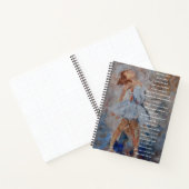 Prayer journal with poetry and ballerina painting ノートブック (内部)