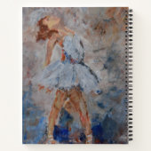 Prayer journal with poetry and ballerina painting ノートブック (裏面)
