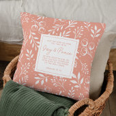  Prayer Keepsake Gift Scripture Peach Floral クッション