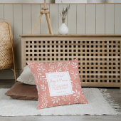  Prayer Keepsake Gift Scripture Peach Floral クッション