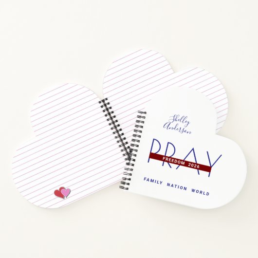 Prayer Notes Freedom 2026 ノートブック (内部)