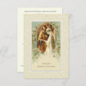 Prayer of St. Padre Pio after Holy Communion 招待状 (正面/裏面)