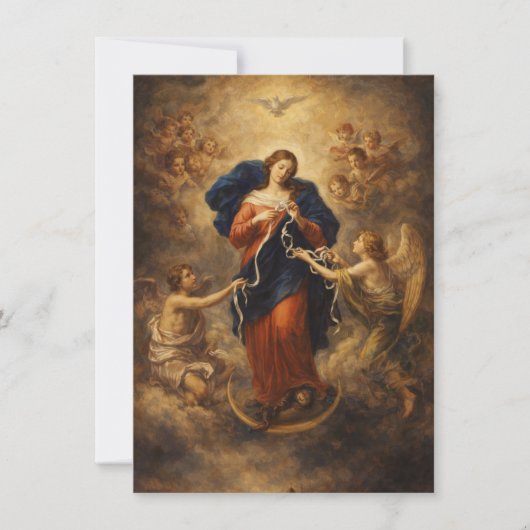 Prayer Our Lady Undoer Knots Blessed Mother Mary カード (正面)