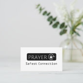 Prayer Safest Connection WiFi Church Business Card 名刺 (スタンド正面)