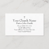 Prayer Safest Connection WiFi Church Business Card 名刺 (裏面)
