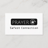 Prayer Safest Connection WiFi Church Business Card 名刺 (正面)