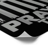 Prayer Team American Flag Christian Family Christi ポスター (角)