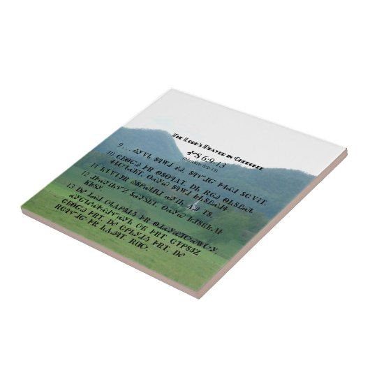 Prayer Tileチェロキー主の タイル (側面)