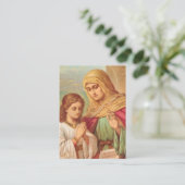 Prayer to St. Anne, Catholic Prayer Card プレイスカード (スタンド正面)