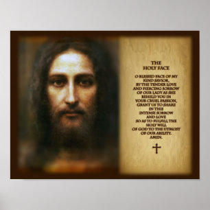 Prayer to The Holy Face of Jesus. ポスター