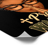 Prayer Warrior Christians Camo African American Af ポスター (角)