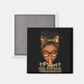 Prayer Warrior Christians Camo African American Af マグネット (正面/裏面)