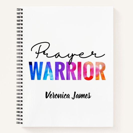 Prayer Warrior Journal Notebook ノートブック (正面)