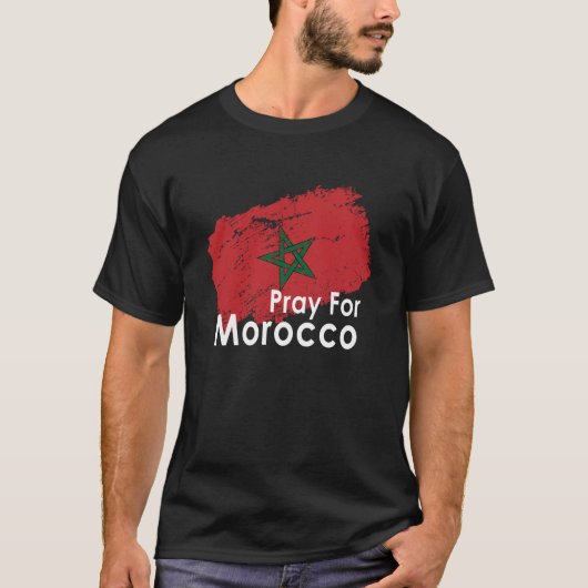 #PrayForMorocco Tシャツ (正面)
