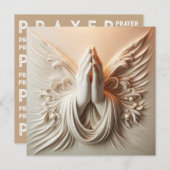 Praying Hands In Soft White Tones (正面/裏面)