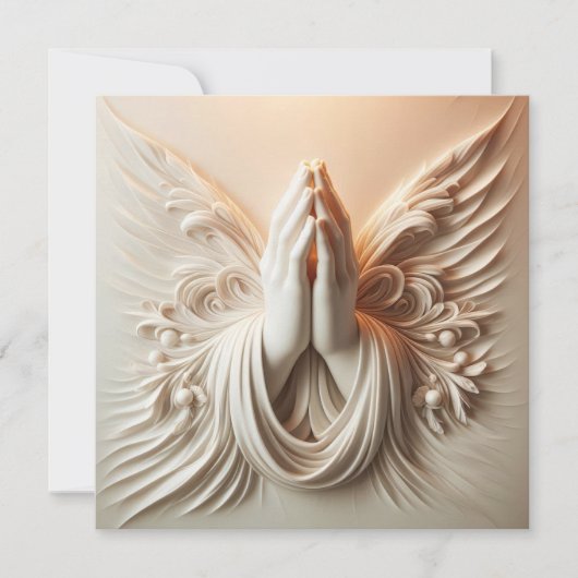 Praying Hands In Soft White Tones (正面)