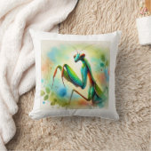 Praying Mantis 031024AREF144 - Watercolor クッション (ブランケット)