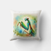 Praying Mantis 031024AREF144 - Watercolor クッション (裏面)